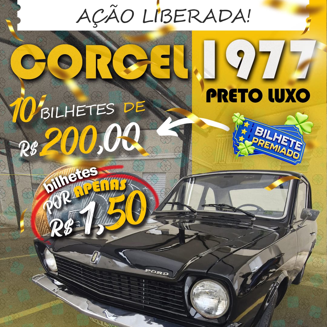 Corcel 1977 preto luxo